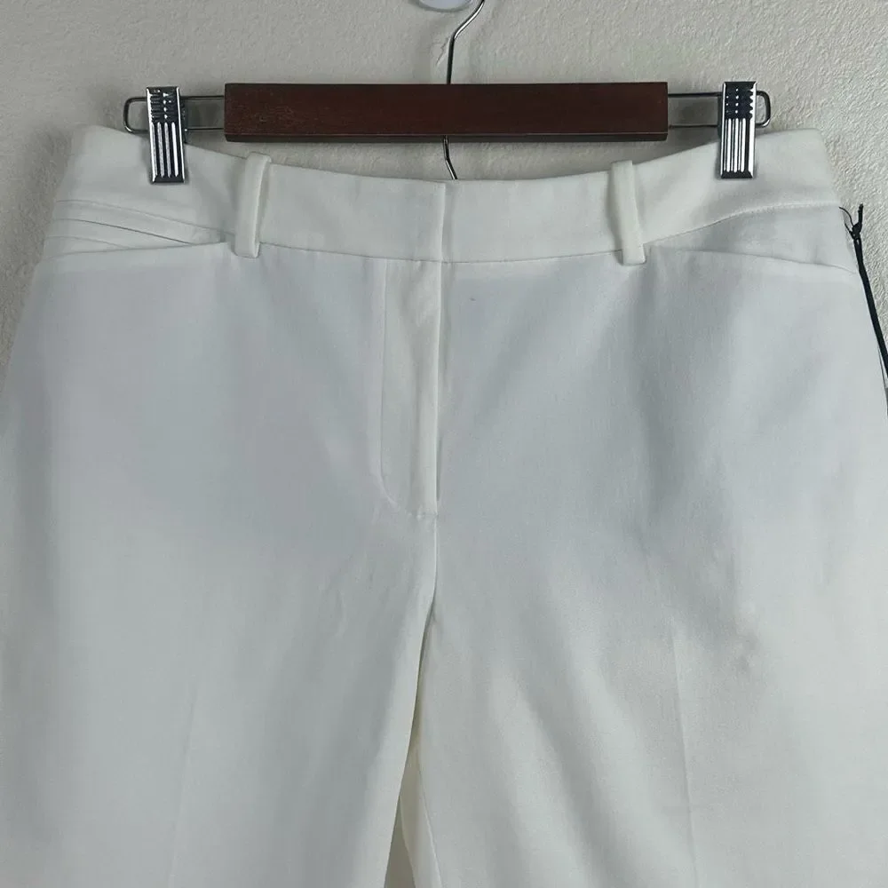 White House Black Market Women's Size 8‎ Dressy Bermuda Shorts Classic White New